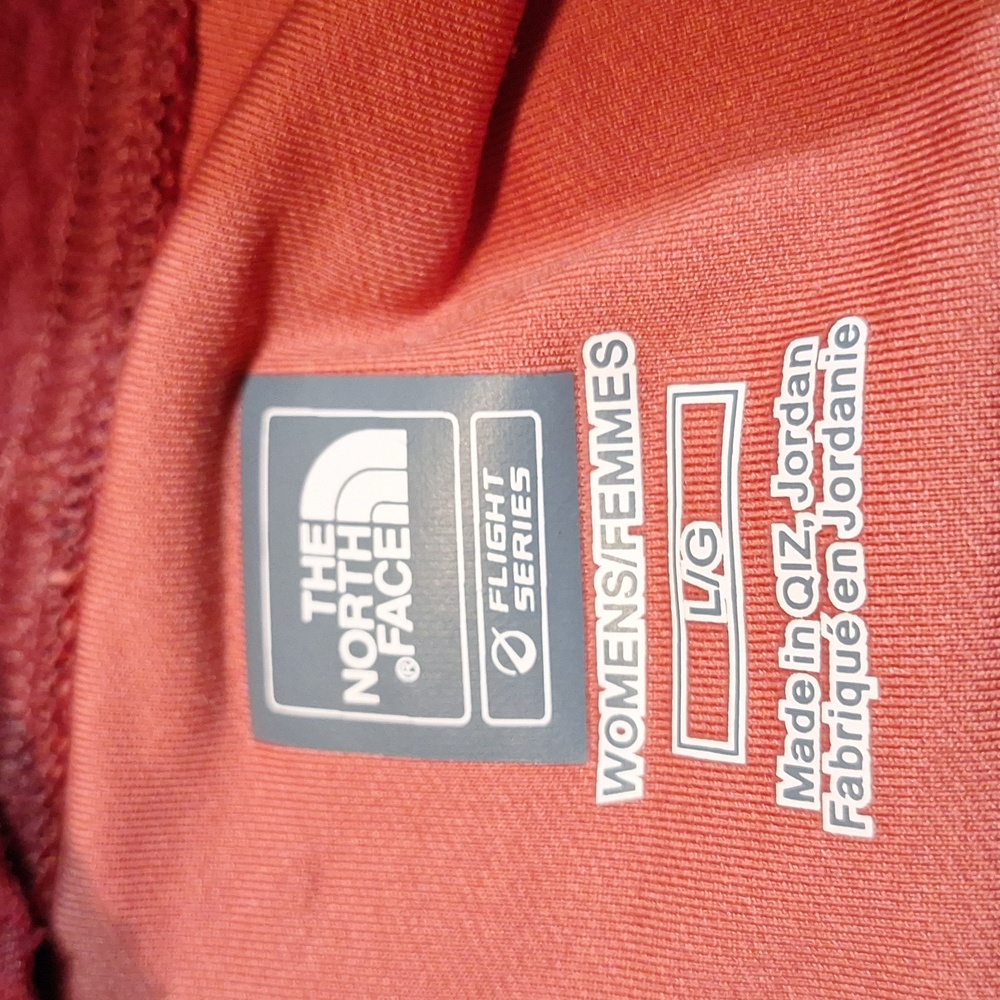 North Face‎ Base Layer Flight Series Cardinal Red Hooded Mask Thumb Holes Med-Lg - Picture 11 of 11